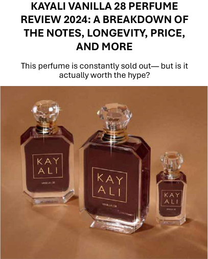 Kayali Vanilla 28 Perfume Review 2024: A Breakdown of the Notes, Longevity, Price, and More