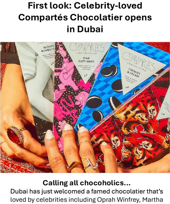 First look: Celebrity-loved Compartés Chocolatier opens in Dubai